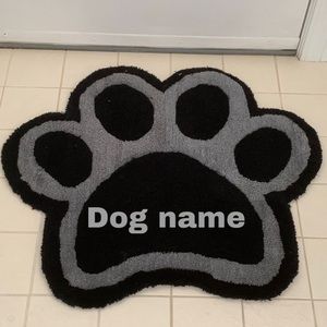 Custom Dog Paw rug